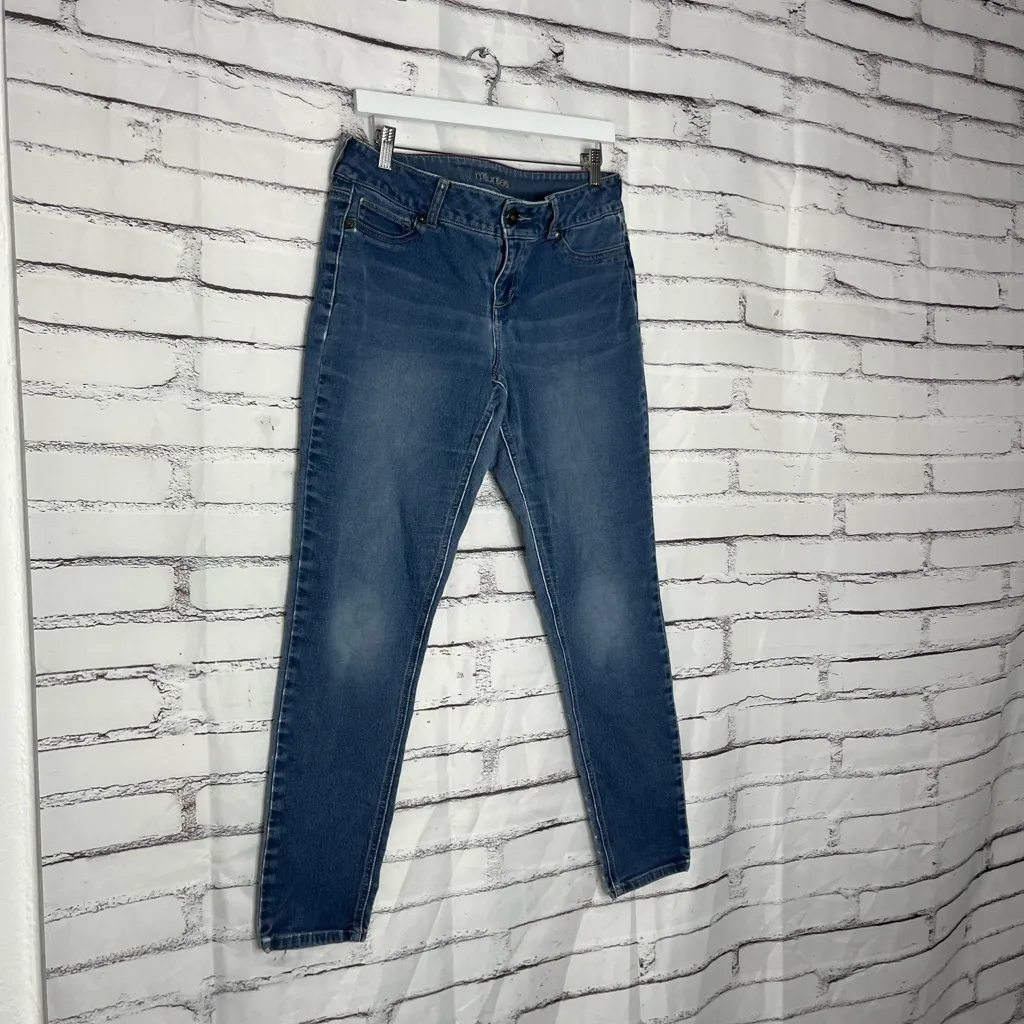 Maurices Mid Rise Skinny Jeans Medium Wash Women’s L-R Soft Flex Denim 30X30 Y2K - Image 2