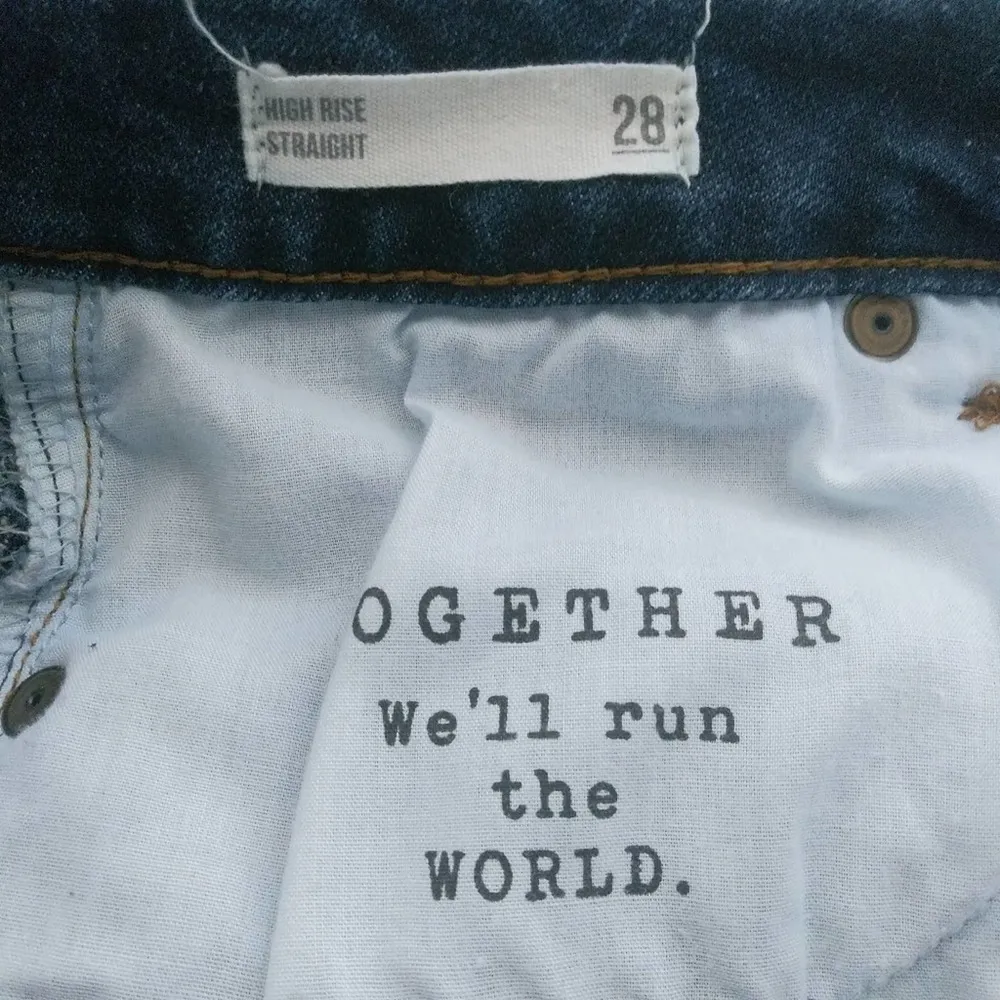 Harper Heritage High Rise Straight Raw Fray Jeans Size 28 - Image 7