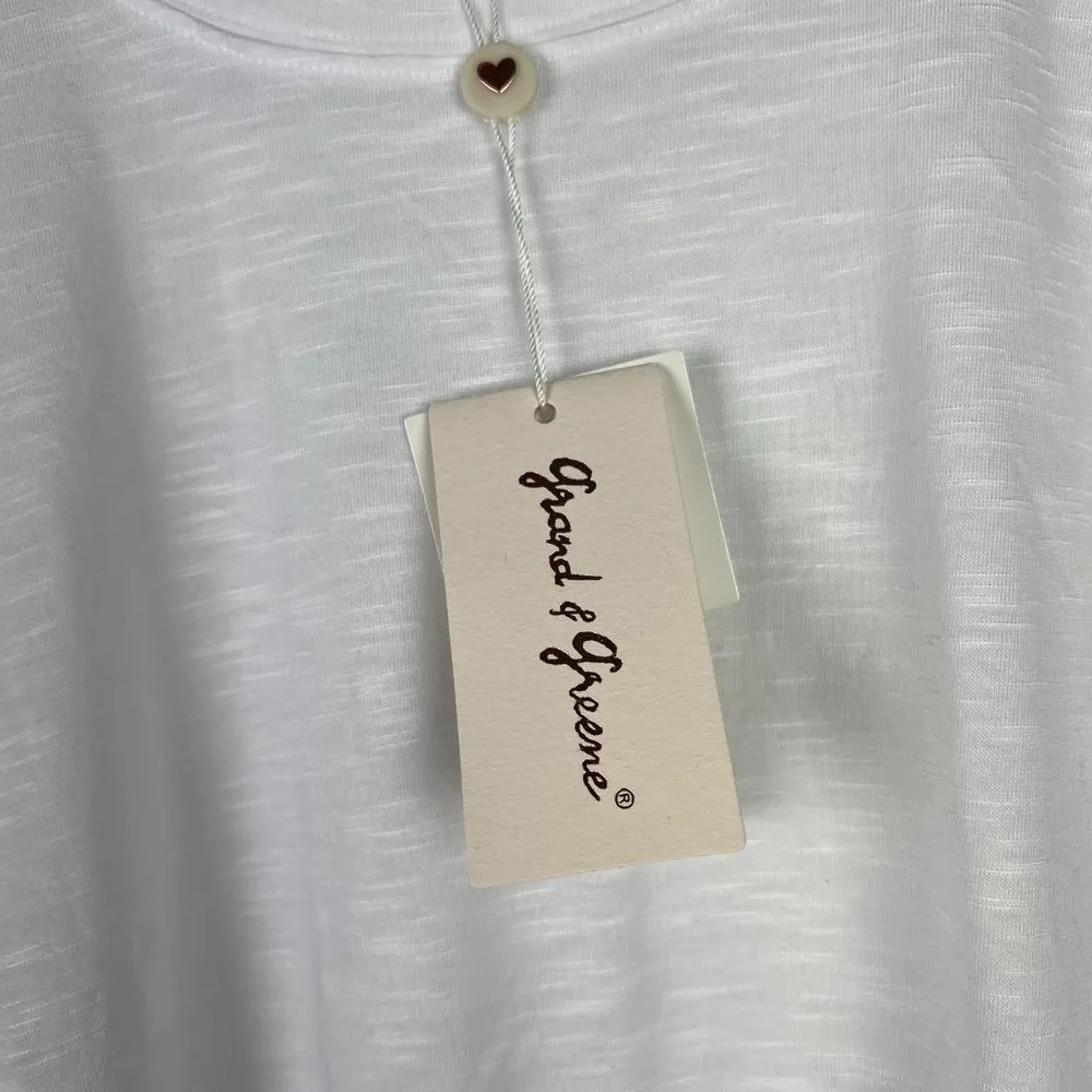 NWT Grand & Greene Eyelet Short Sleeve Crewneck T - Image 9