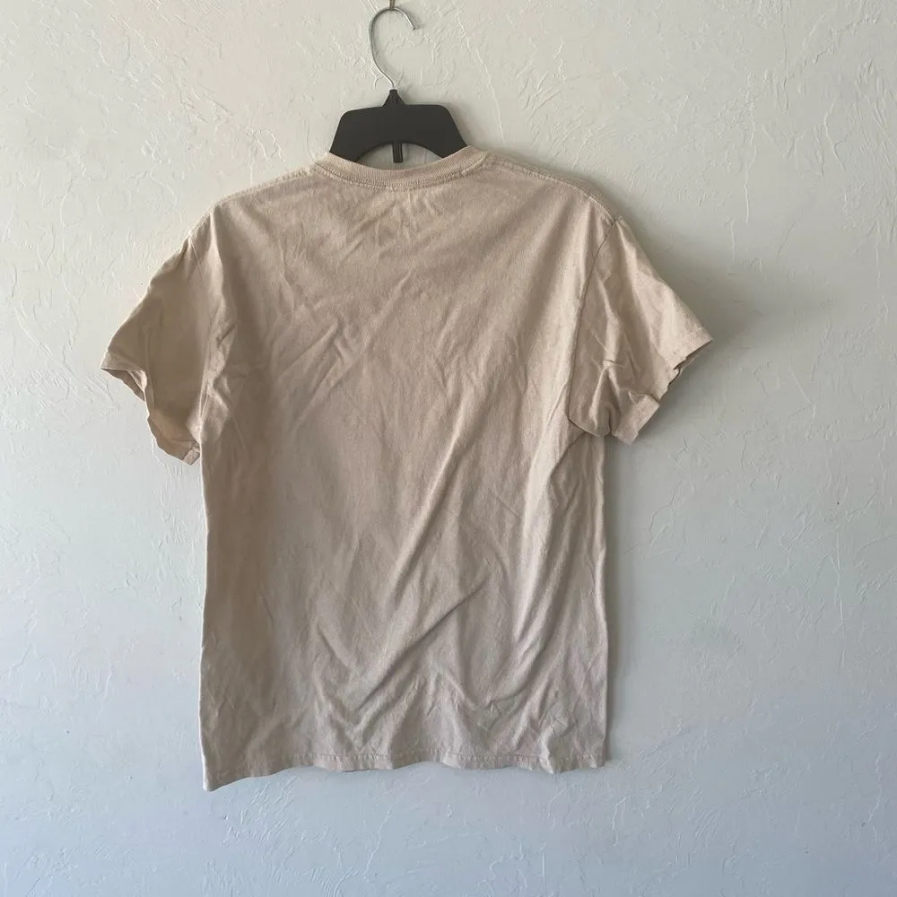 Ariana Grande tan beige tee graphic tee t-shirt top short sleeve - Image 4