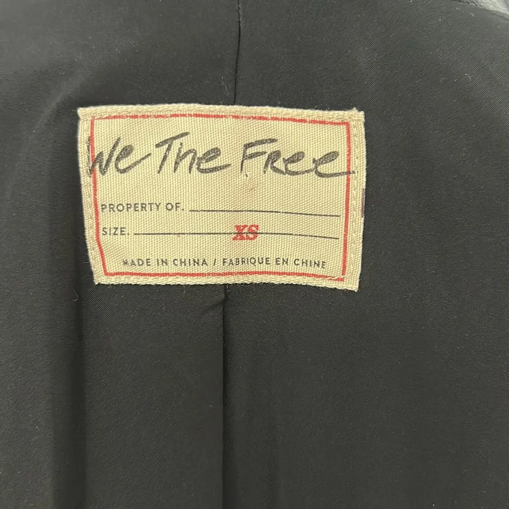 We The Free Black Vegan Leather Blazer - Image 8