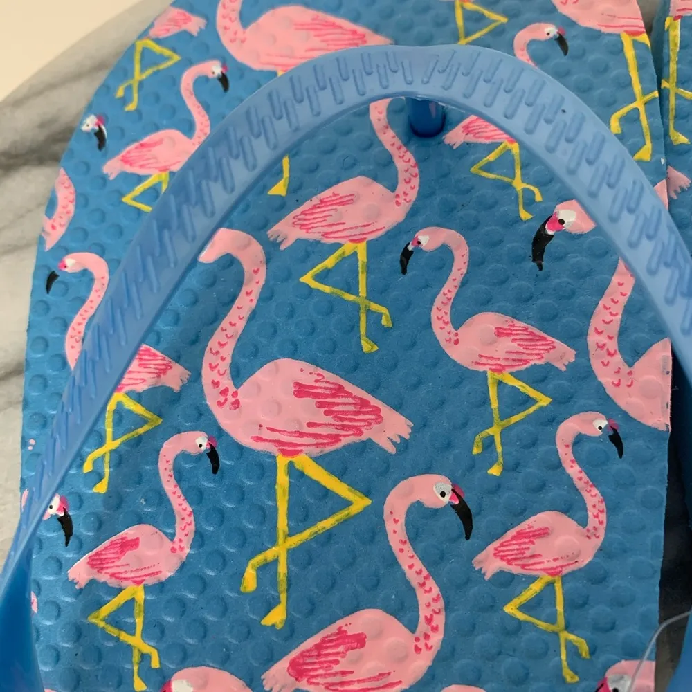 Flamingo Flip Flop Thongs Blue Size undefined - Image 4