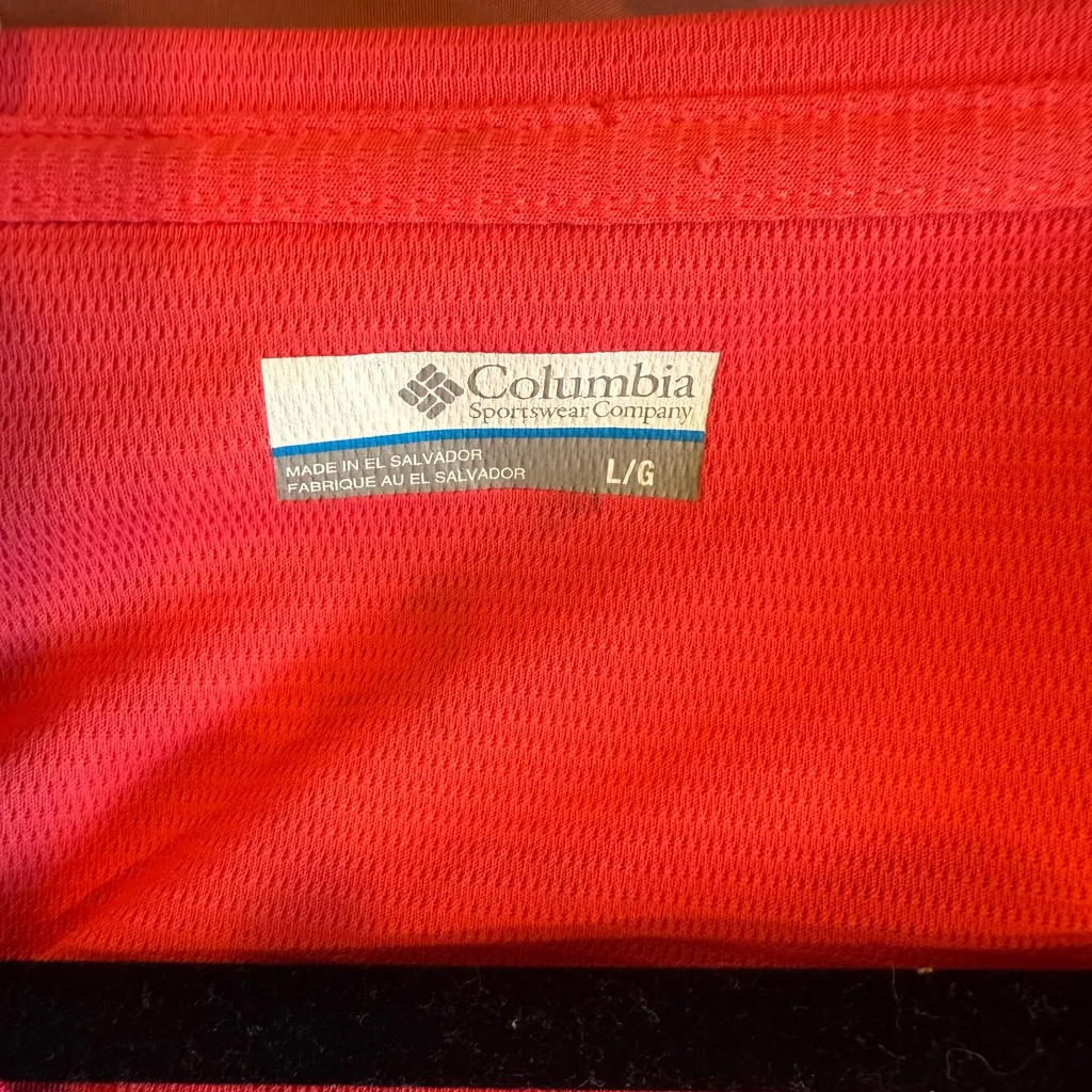 Columbia Women Pink Long Sleeve v neck pullover PFG fishing tidal tee active top - Image 5