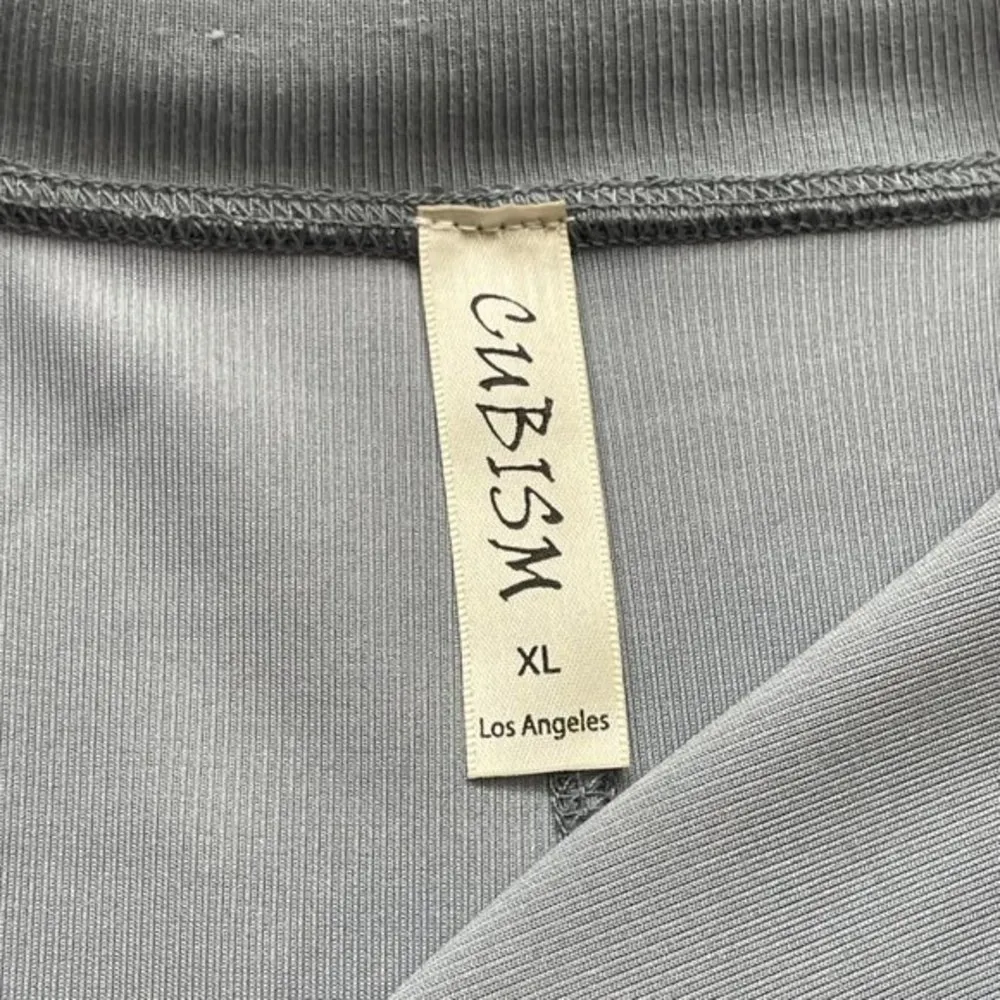 Cubism Women's Blue High Low Tie Back Removable Snap Hood Snap Closure Hoodie XL - Image 8