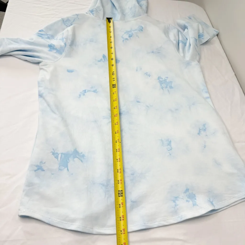 Quacker Factory Tie Dye Pullover Hoodie Sweatshirt Star Rhinestones Pockets - Image 10