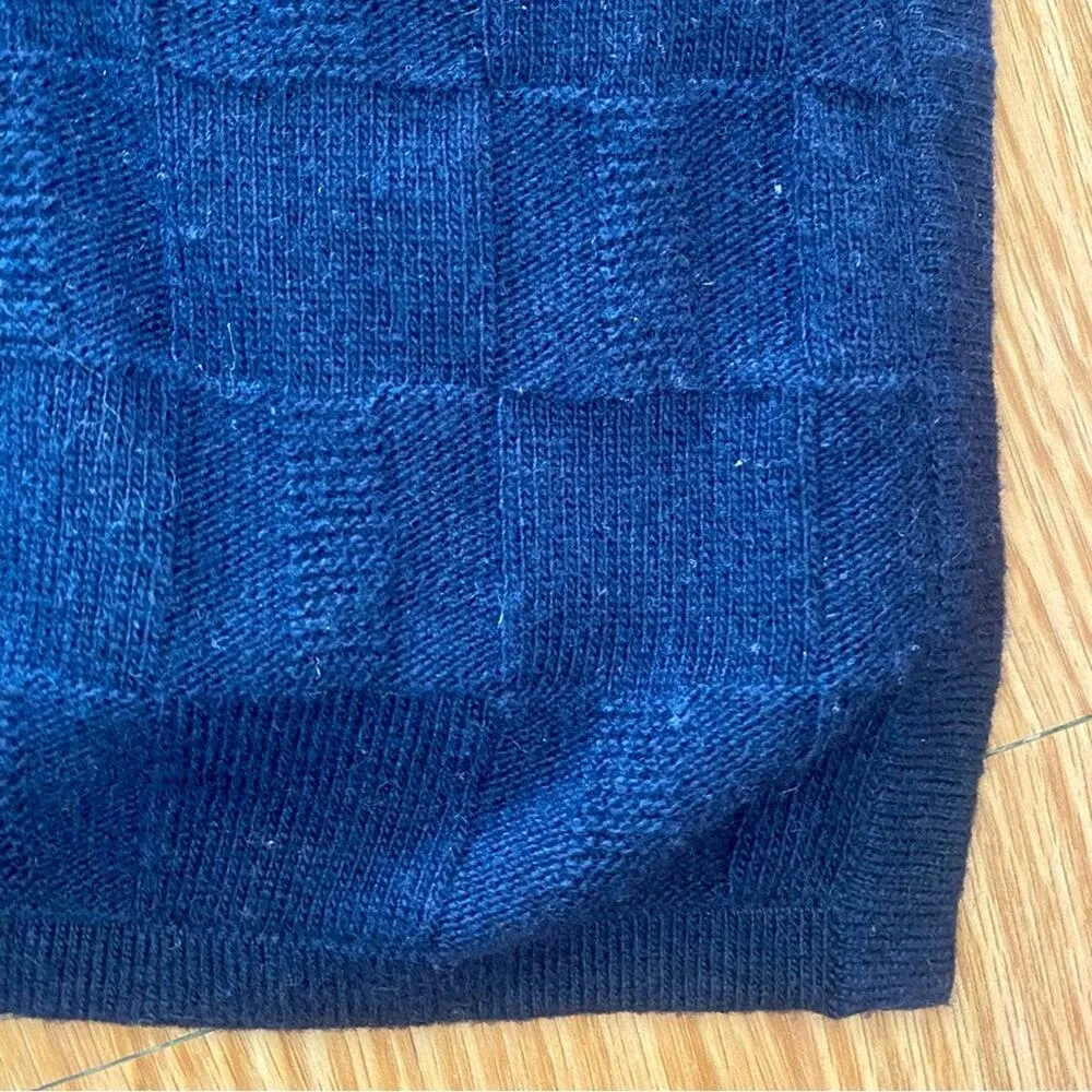 Draper James Blue Wool Cashmere Sweater Cardigan Womens Medium/Large - Image 10