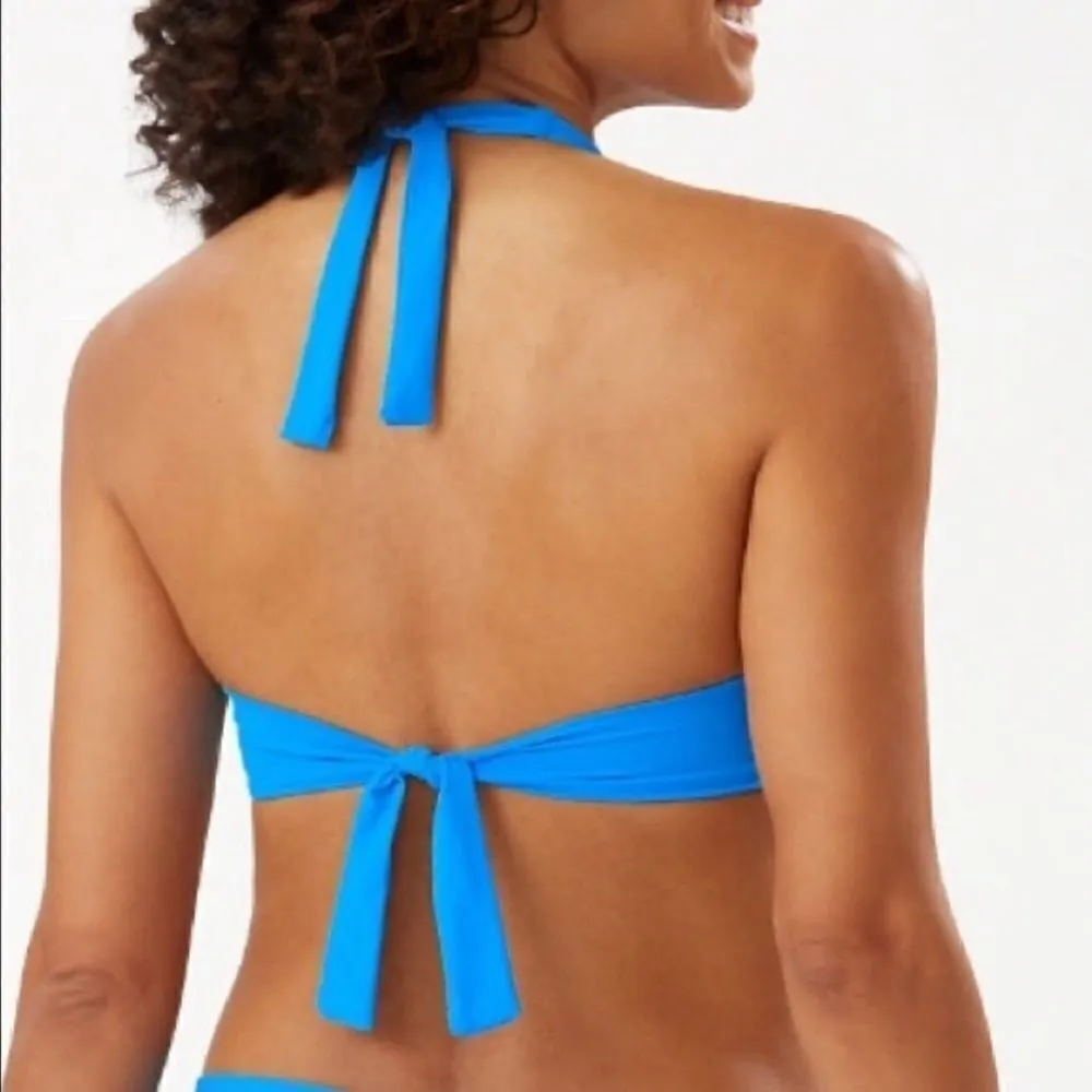 NWOT Tommy Bahama Pearl Full Coverage Cup Blue Bikini Top - Image 6