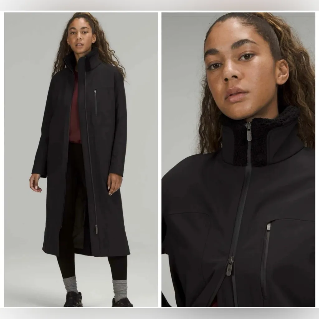 Lululemon repel shell fleece lined long jacket 🔥🔥🔥 - Image 2