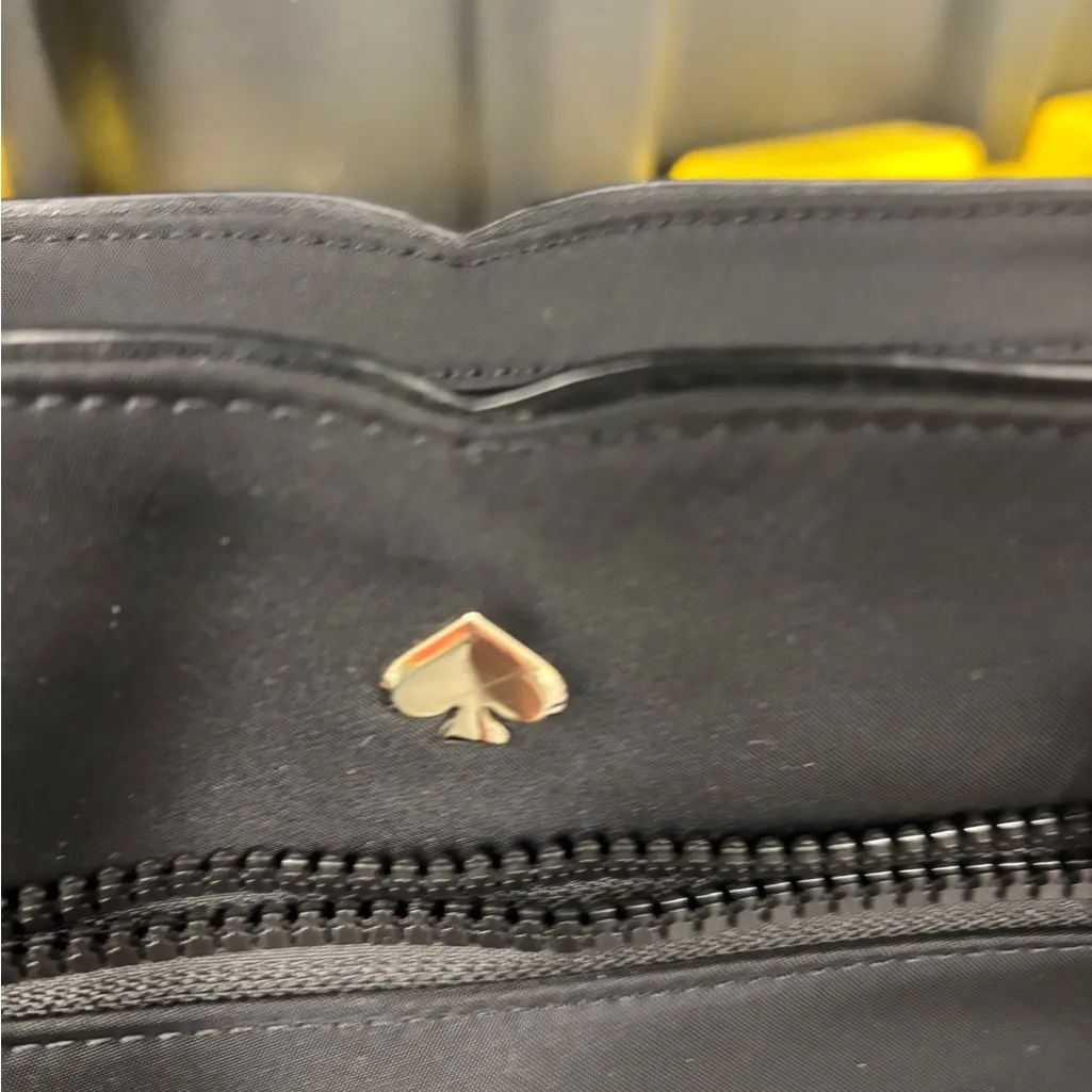 Kate Spade chelsea Jae  Medium Satchel Tote Bag Shoulder Bag Black Nylon - Image 5