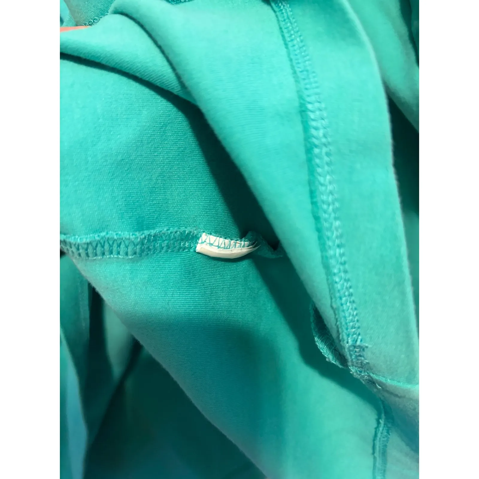 LL Bean Womens Turquoise Long Sleeve Shawl Collar Pullover Top XL REG Green - Image 6