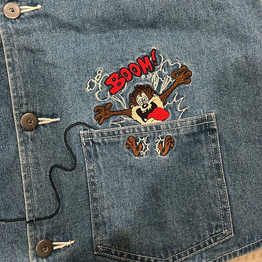 Vintage looney tunes jean vest - Image 3