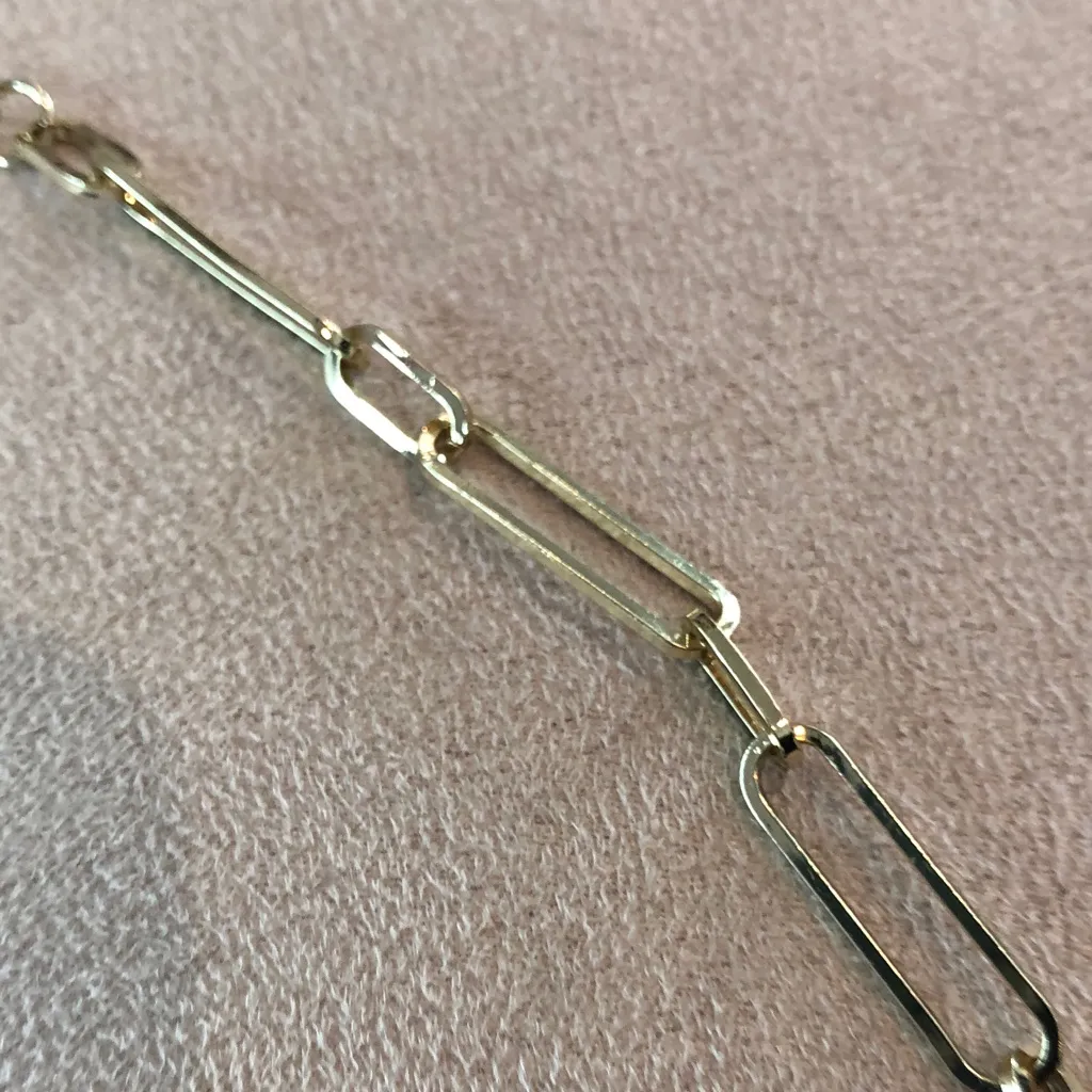 Panacea Gold tone Paperclip Necklace, NWT - Image 4