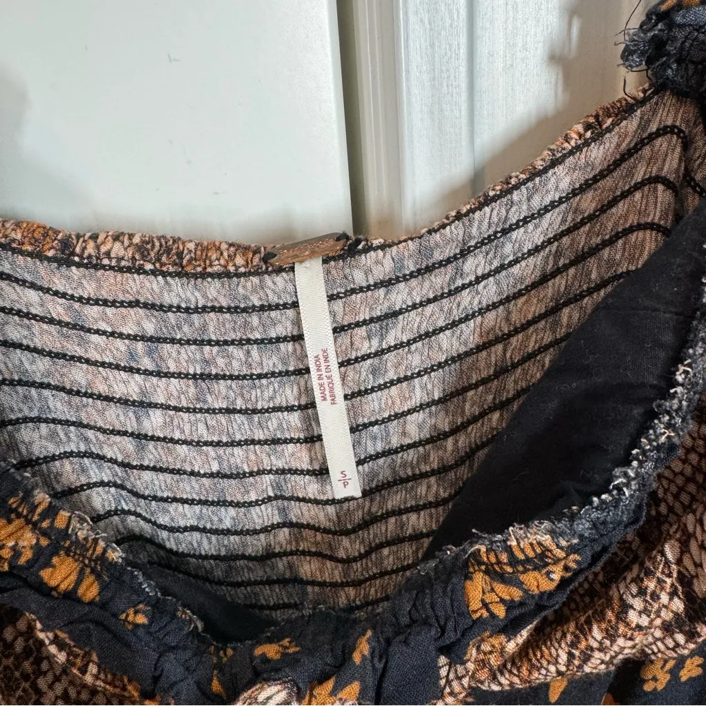 Free People Tigerlily Floral Long Sleeve Midi Dress Size Small boho bohemian - Image 4