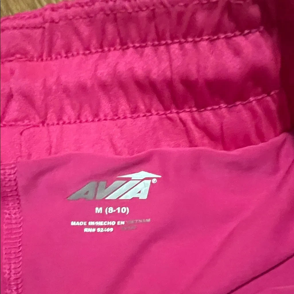 Avia Hot Pink Women's Athletic Shorts medium has pocket - Image 2