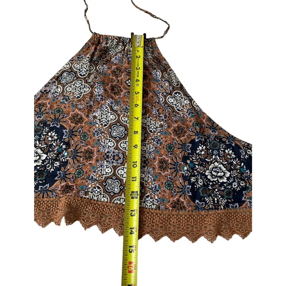 American Eagle Outfitters Brown Bohemian Crop Top Size XS | 48-22 - Image 4