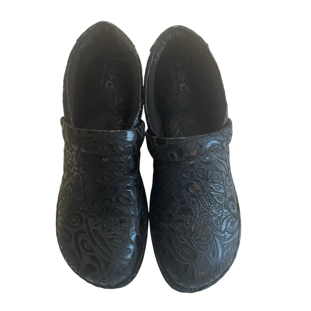 B.O.C. Born Peggy Black Embellished Leather Upper Women 7.5 MedicalNursing Clog - Image 2