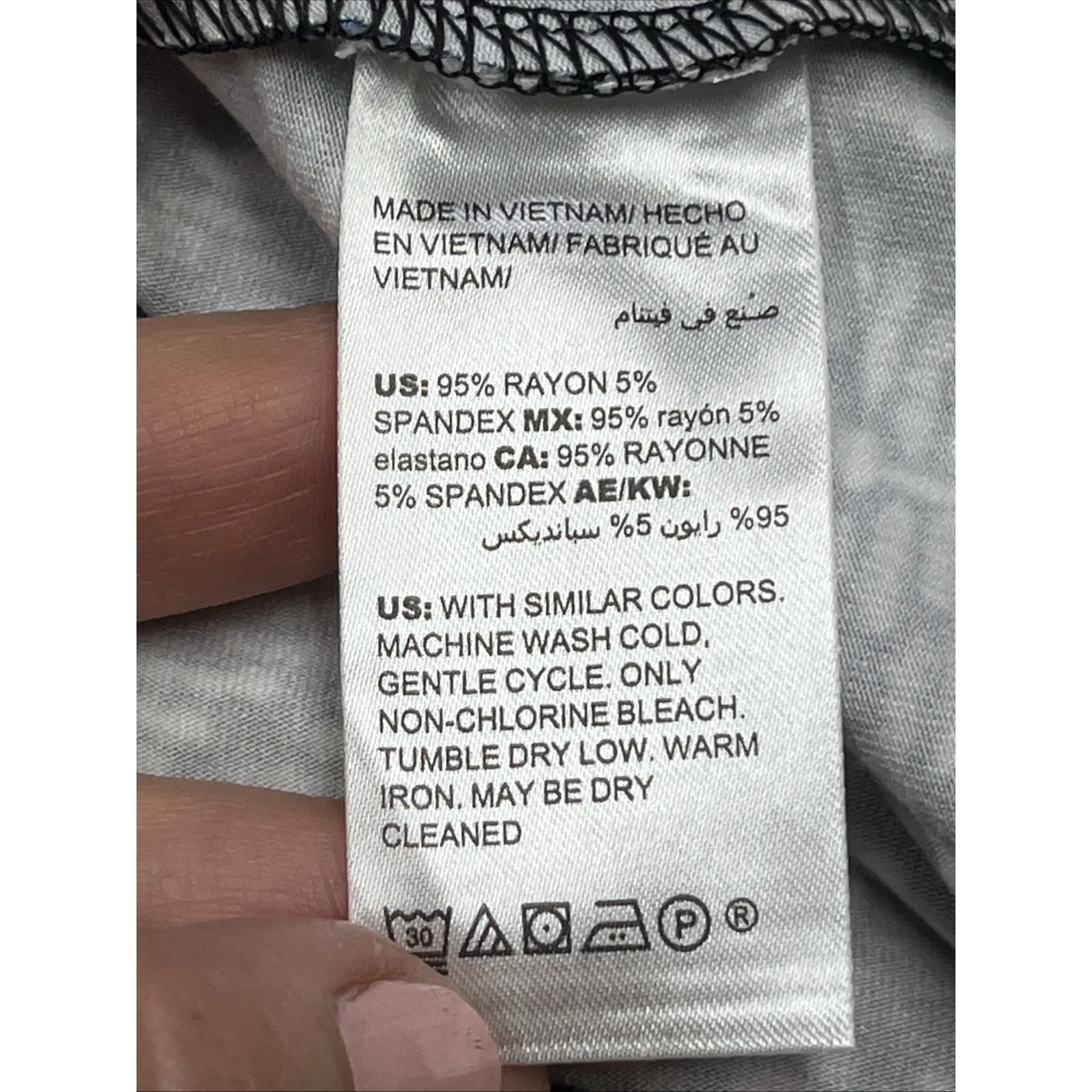 Chicos Geometric Print A Line Dress Size 3 16/18 XL Career Stretch Knit Mature - Image 7