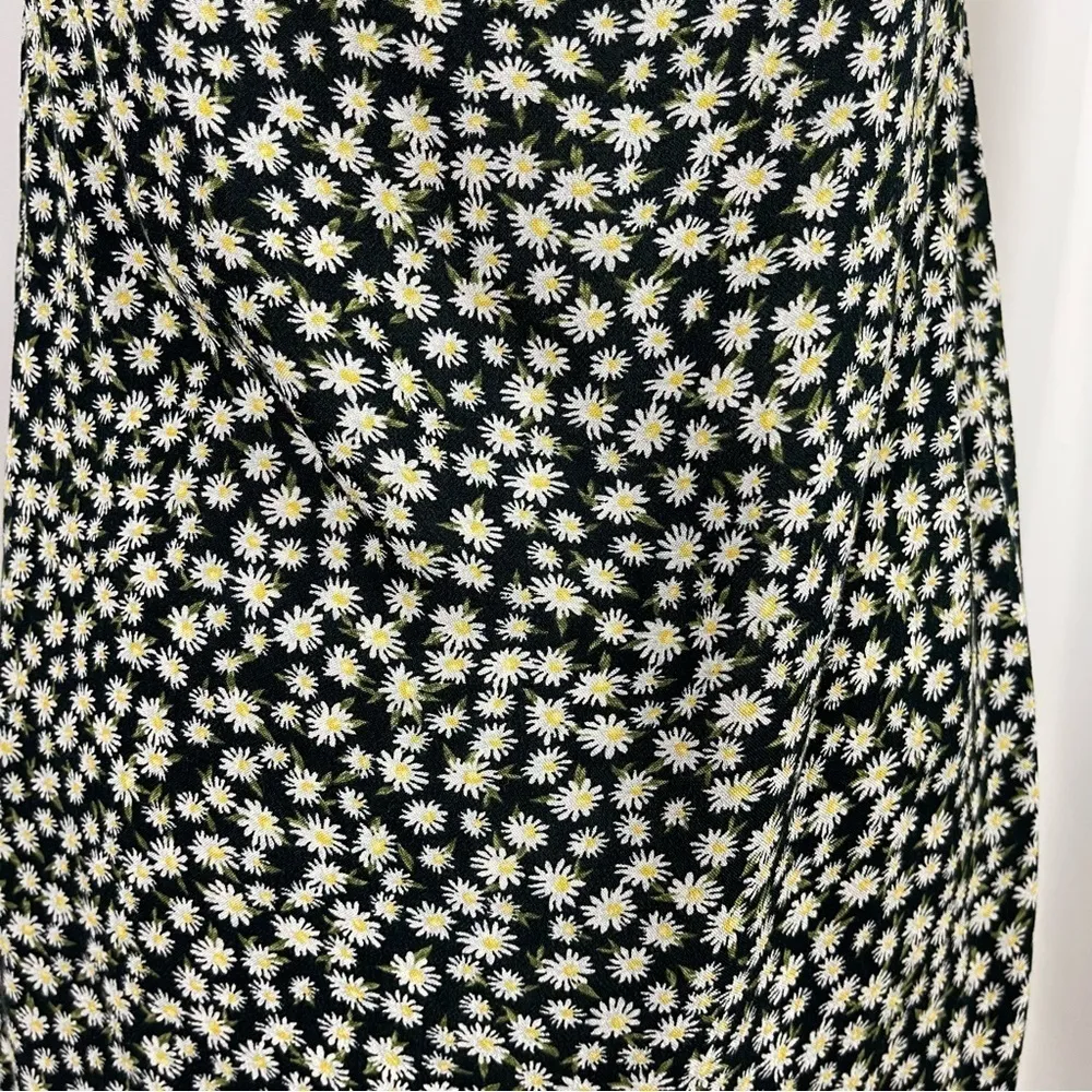 American Eagle XS Daisy Ditsy Floral Cowl Neck Halter Summer Flowy Mini Dress - Image 4