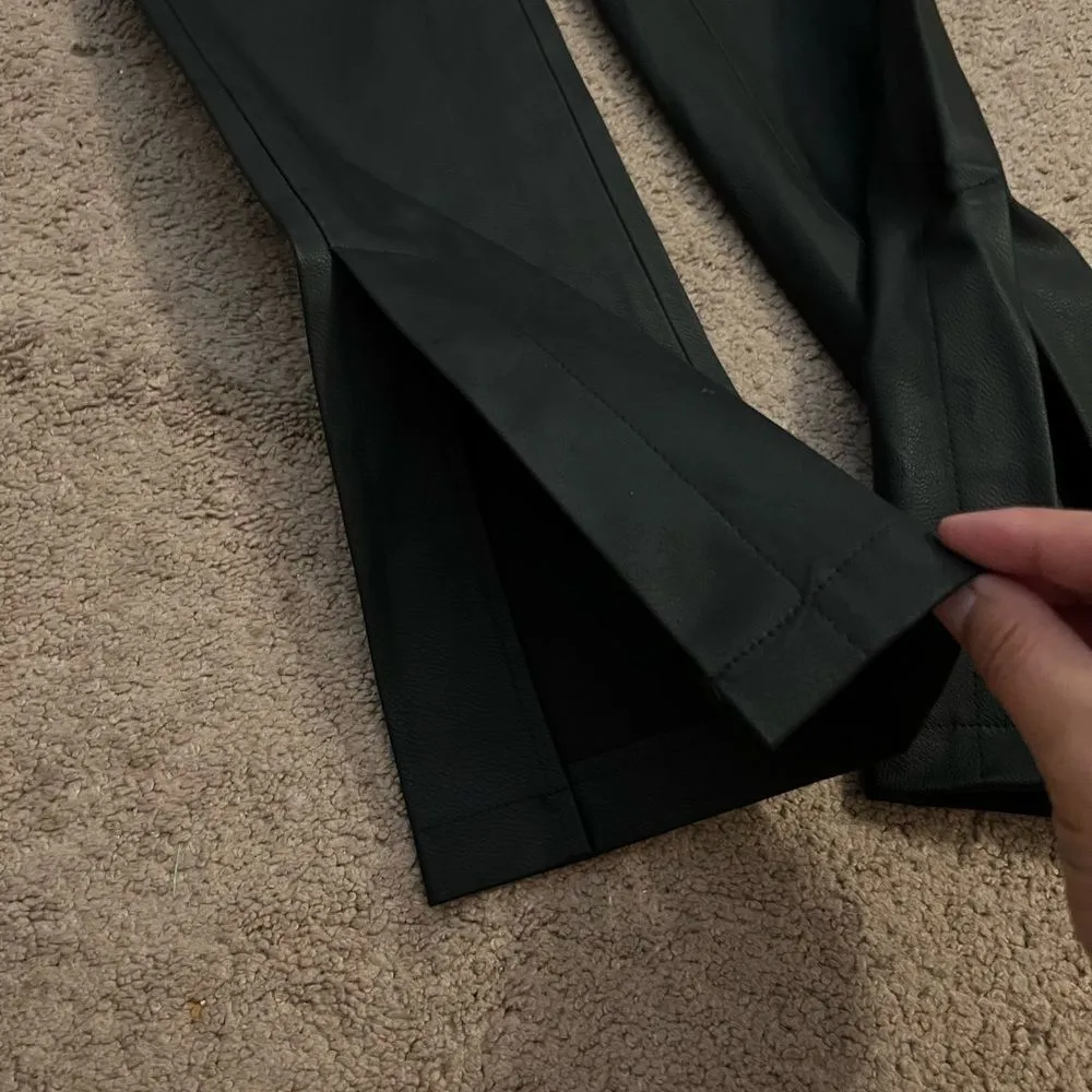 NA-KD PU Side Slit Leggings XSmall EU34 - Image 9