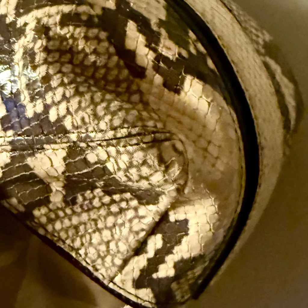 Coach Signature Jacquard Hobo Shoulder Bag w/ Snakeskin Trim - Image 13