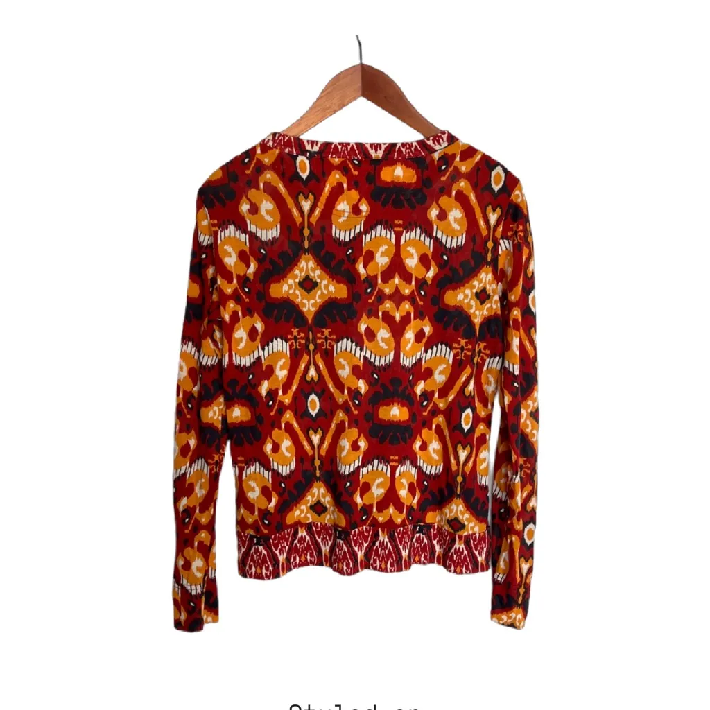 Tory Burch | Sabrina Ikat Printed Long Sleeve - Image 2