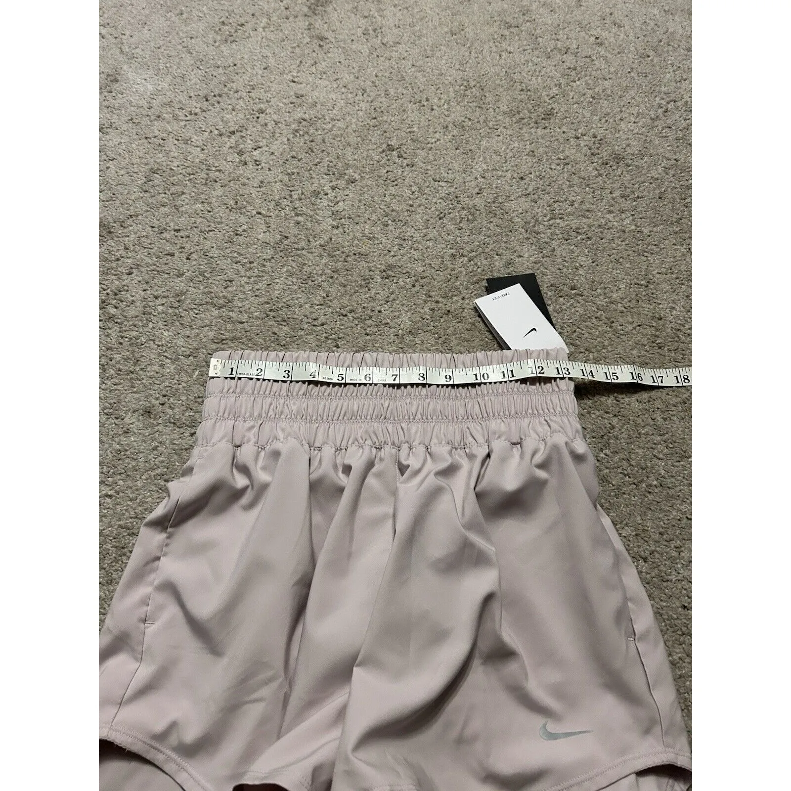 Nike One Women's Dri-FIT Ultra High-Waisted 3"‎ Brief-Lined Shorts, Purple, Sz S - Image 7