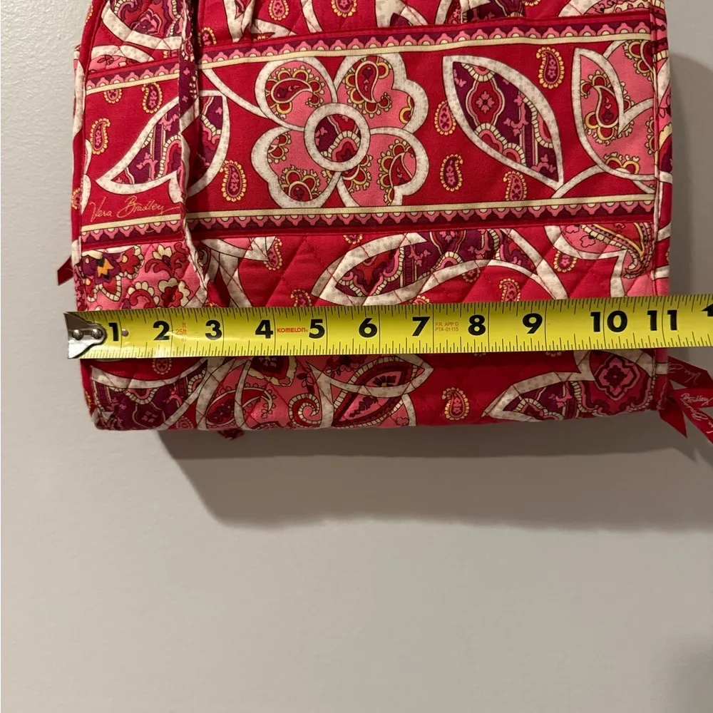 Vera Bradley Pink Floral Hanging Organizer Folding Travel Cosmetic Bag Zippers J - Image 10