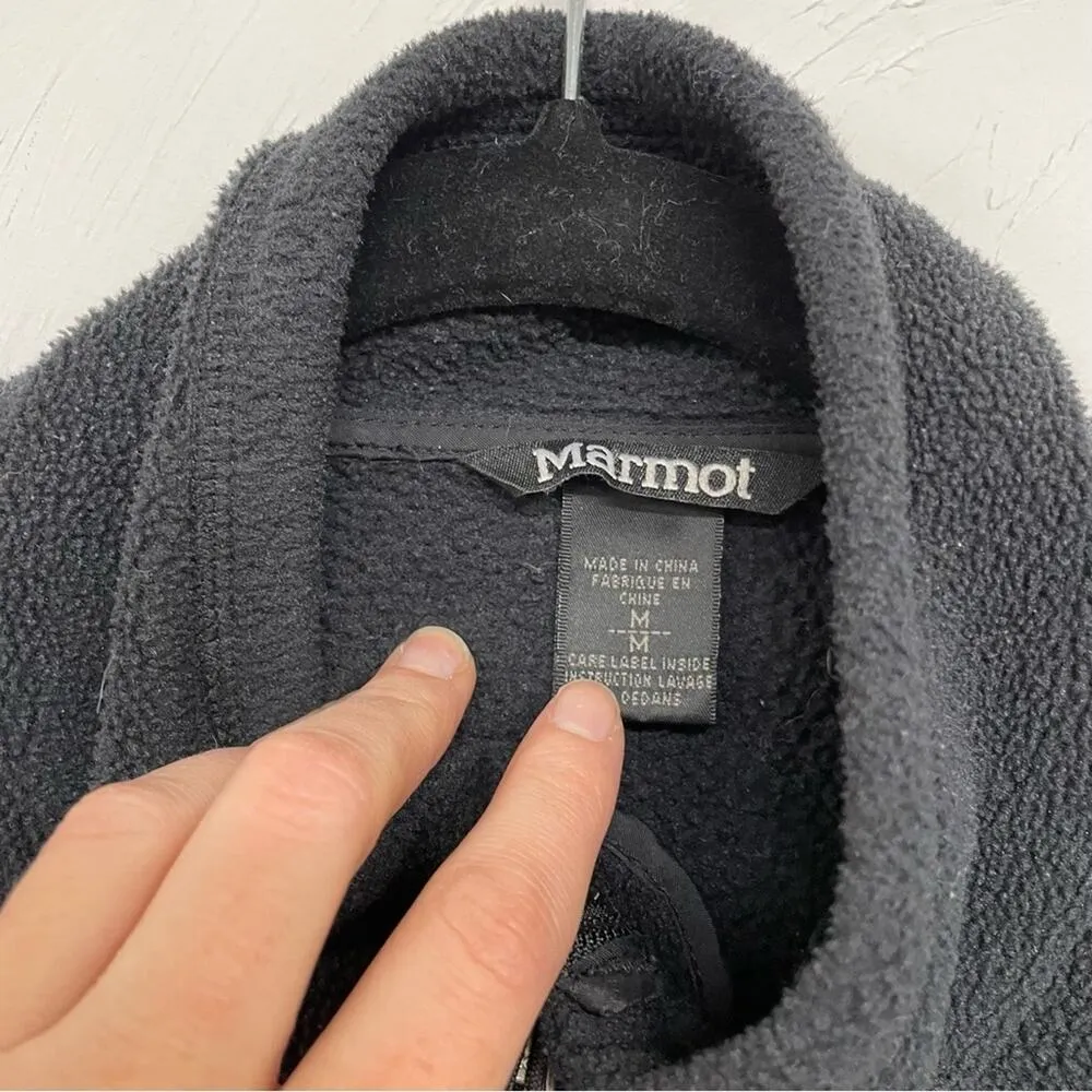 Marmot Black Fleece Full Zip Jacket Lightweight Women’s Medium Fall Casual - Image 5