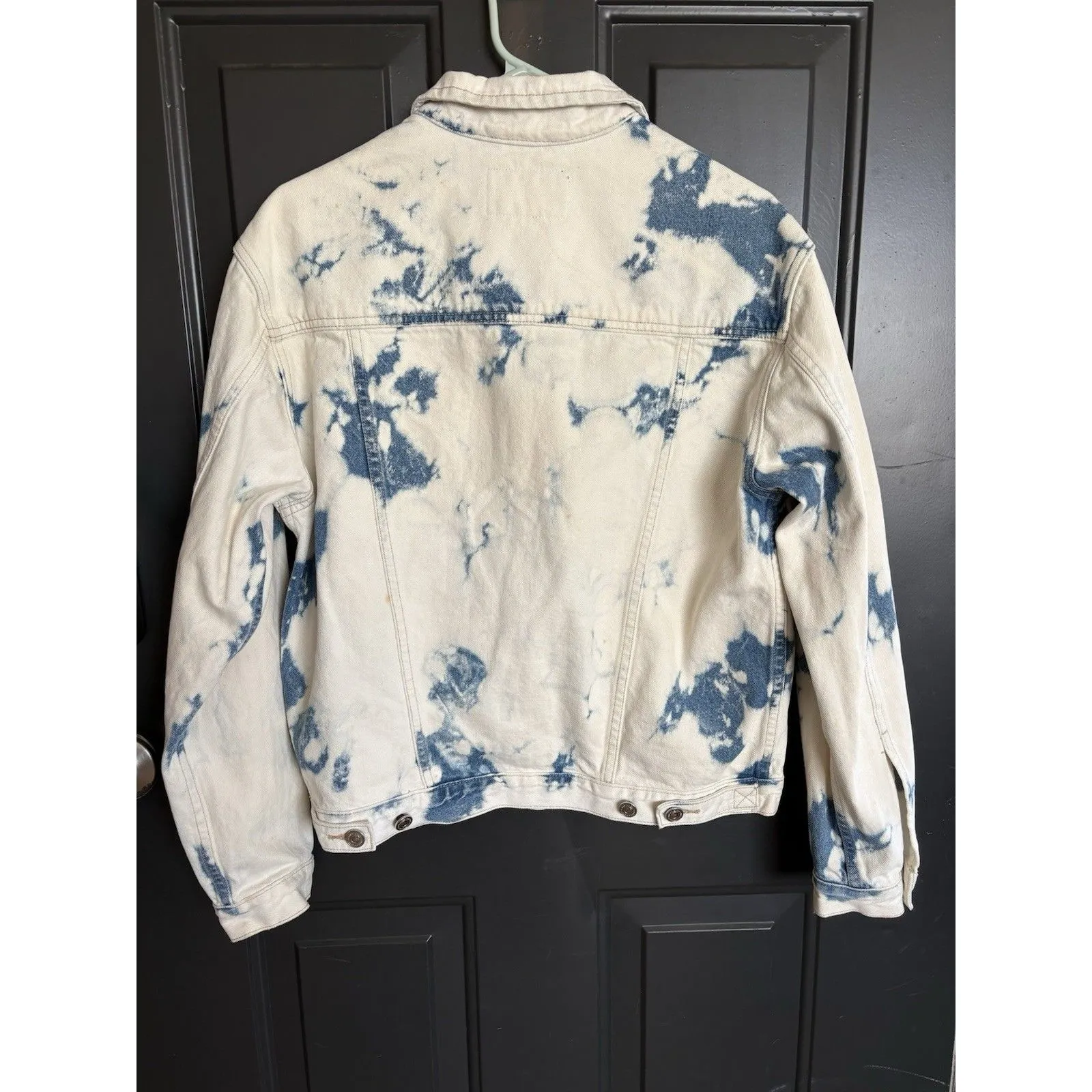 ALLSAINTS Sage Oversized Bleach Detailed Denim Jacket Women’s XS/S White - Image 3