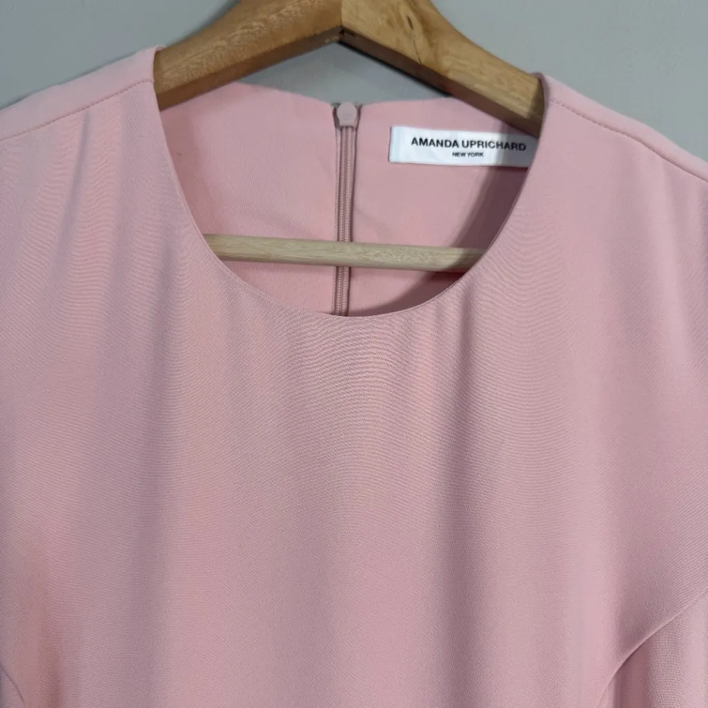 Amanda Uprichard Hudson Mini Dress Women's Small Dusty Rose Pink Ruffle NWOT - Image 7