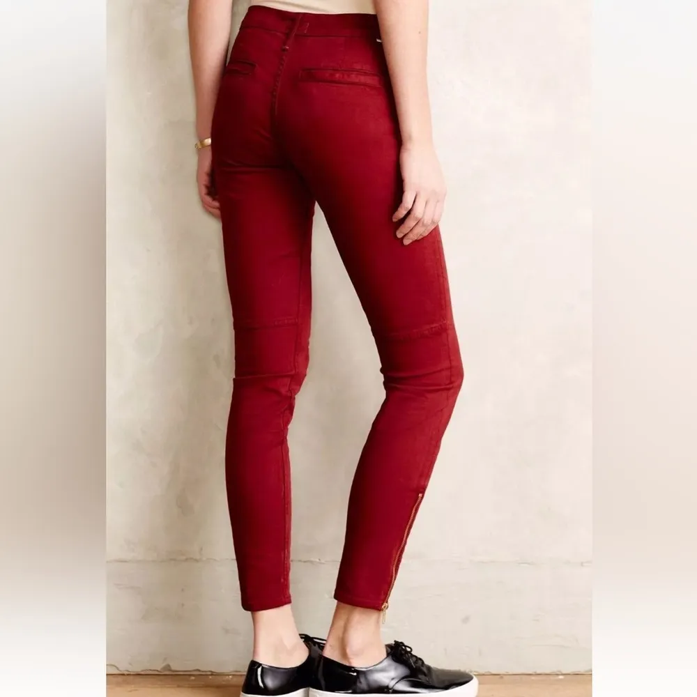 Mother Zip Muse Crop Zip Skinny Ankle Jeans in Touch and Go - Image 3