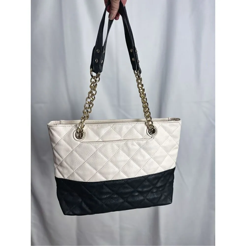 Large black and white purse - Image 2
