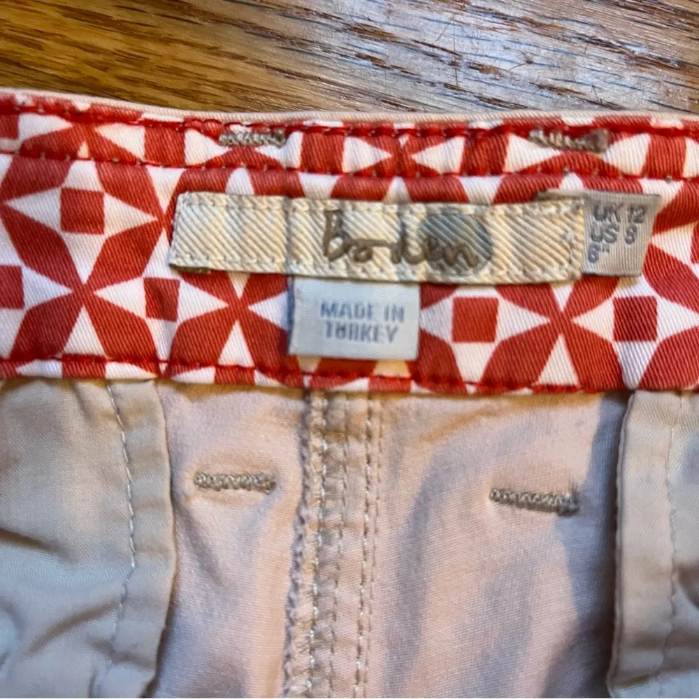 Boden pale pink chino shorts 6” inseam size 8 - Image 3