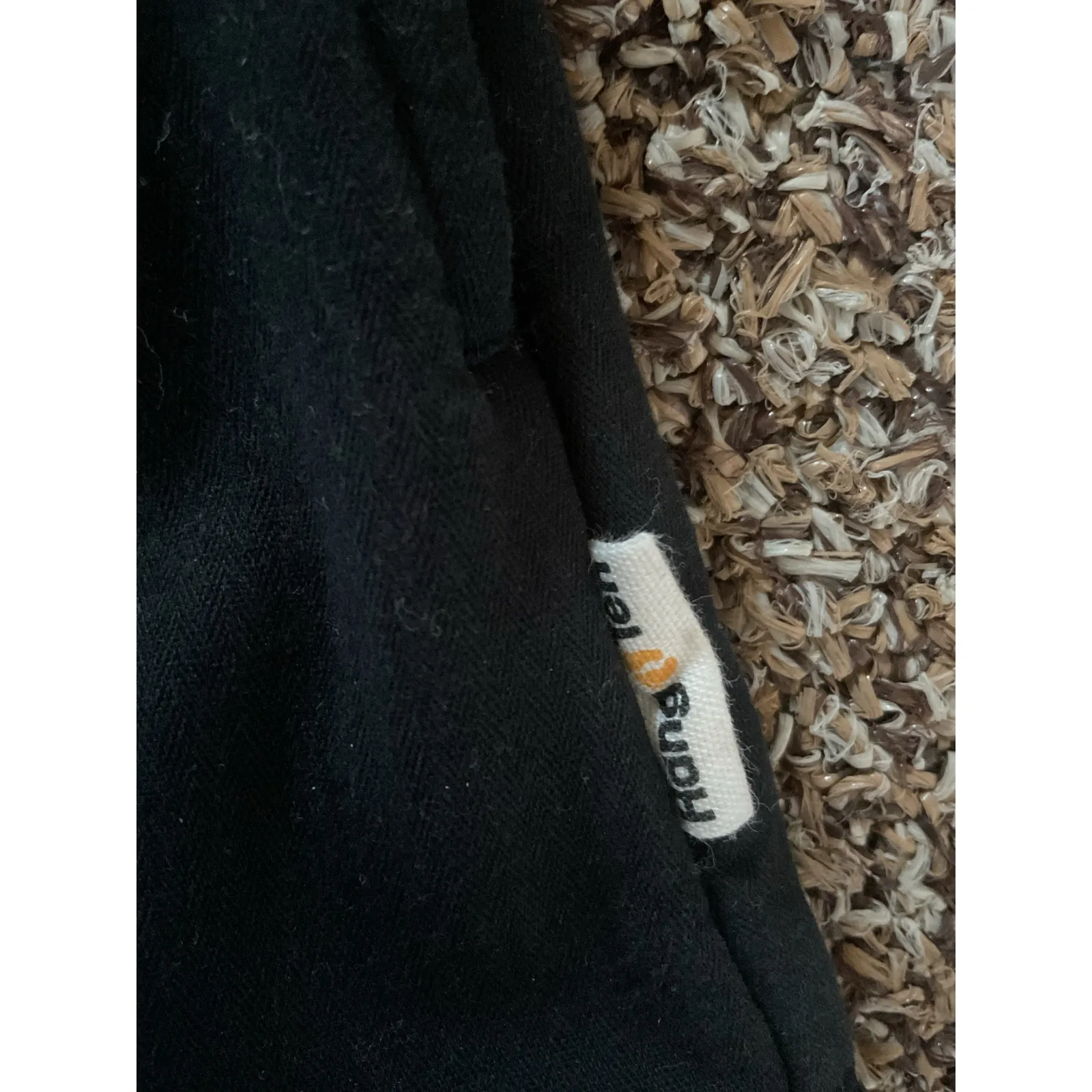 Hang Ten Black Utility Jacket Sherpa Lined Drawstring Waist XS - Image 10