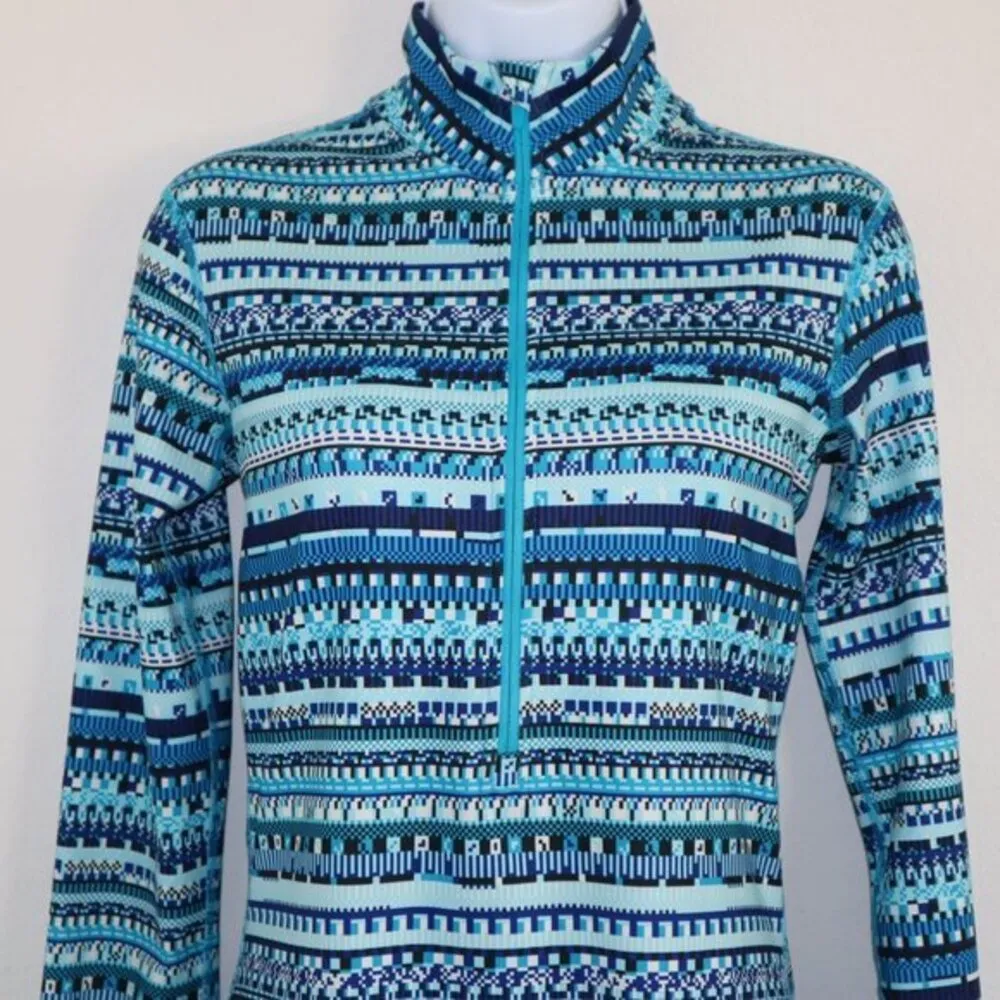 Nike Women's Nike Dri Fit Half Zip‎ aztec Pullover size S - Image 5
