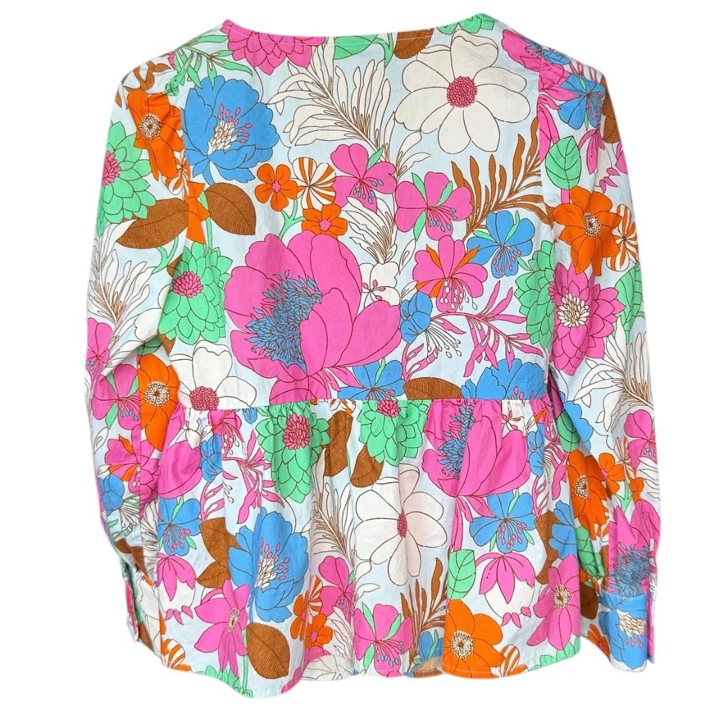 Tuckernuck Wild Rhapsody Baskin Tie Top Sz‎ S - Image 4