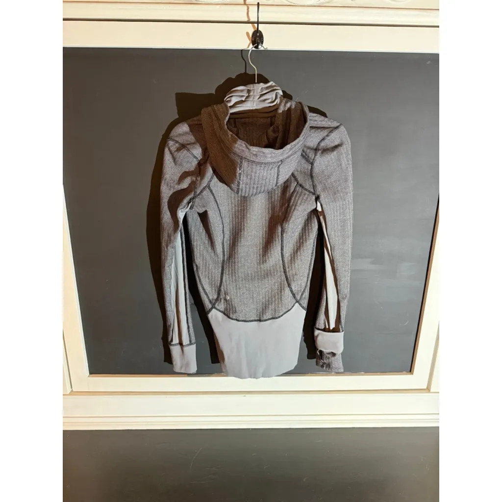 Lululemon Daily Practice Jacket Heathered Herringbone Heathered Black Black / Bl - Image 9