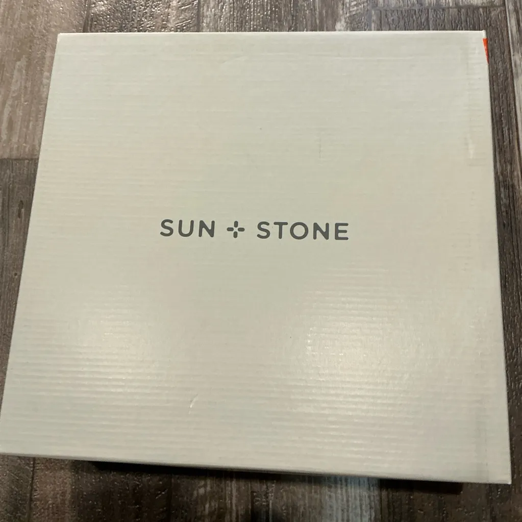 Sun + Stone Cream Ankle Boots with Chunky Heel Size 7.5 - Image 7