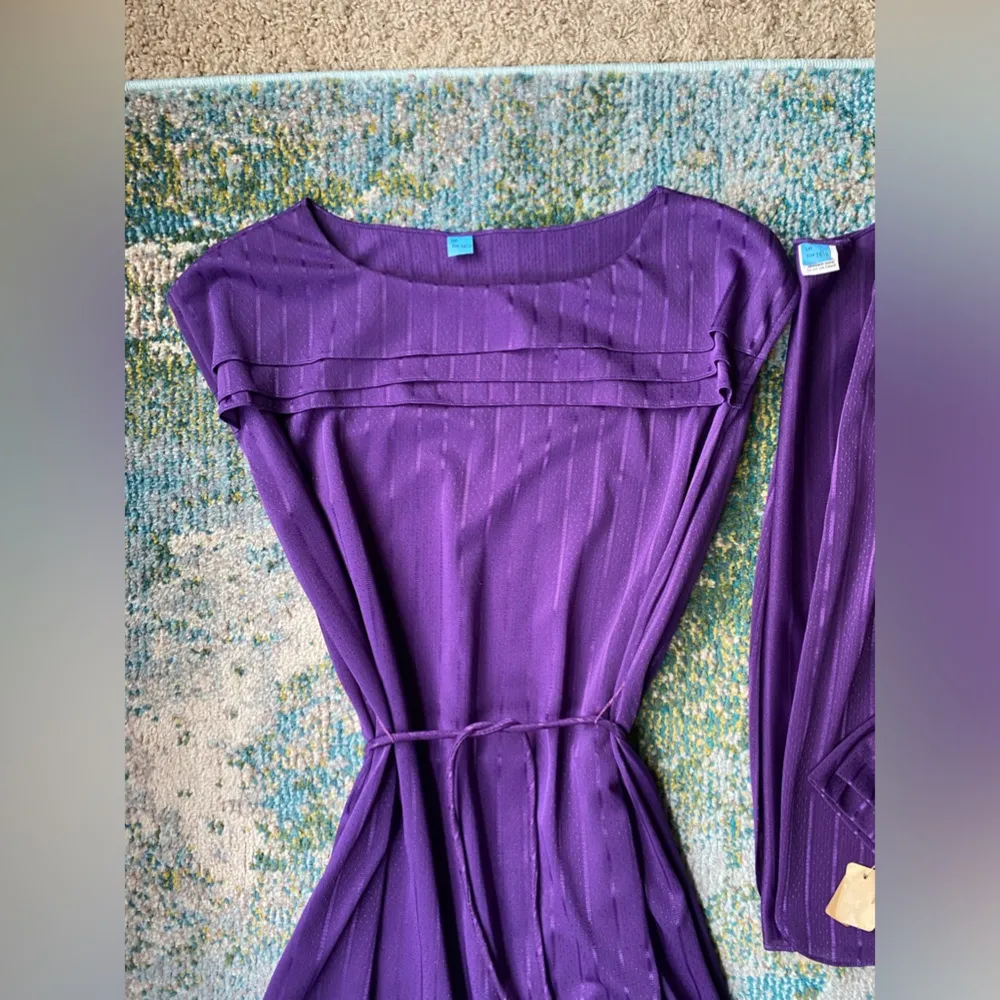 Vintage dead stock Montgomery Ward two piece dress and jacket set, size 16 - Image 3