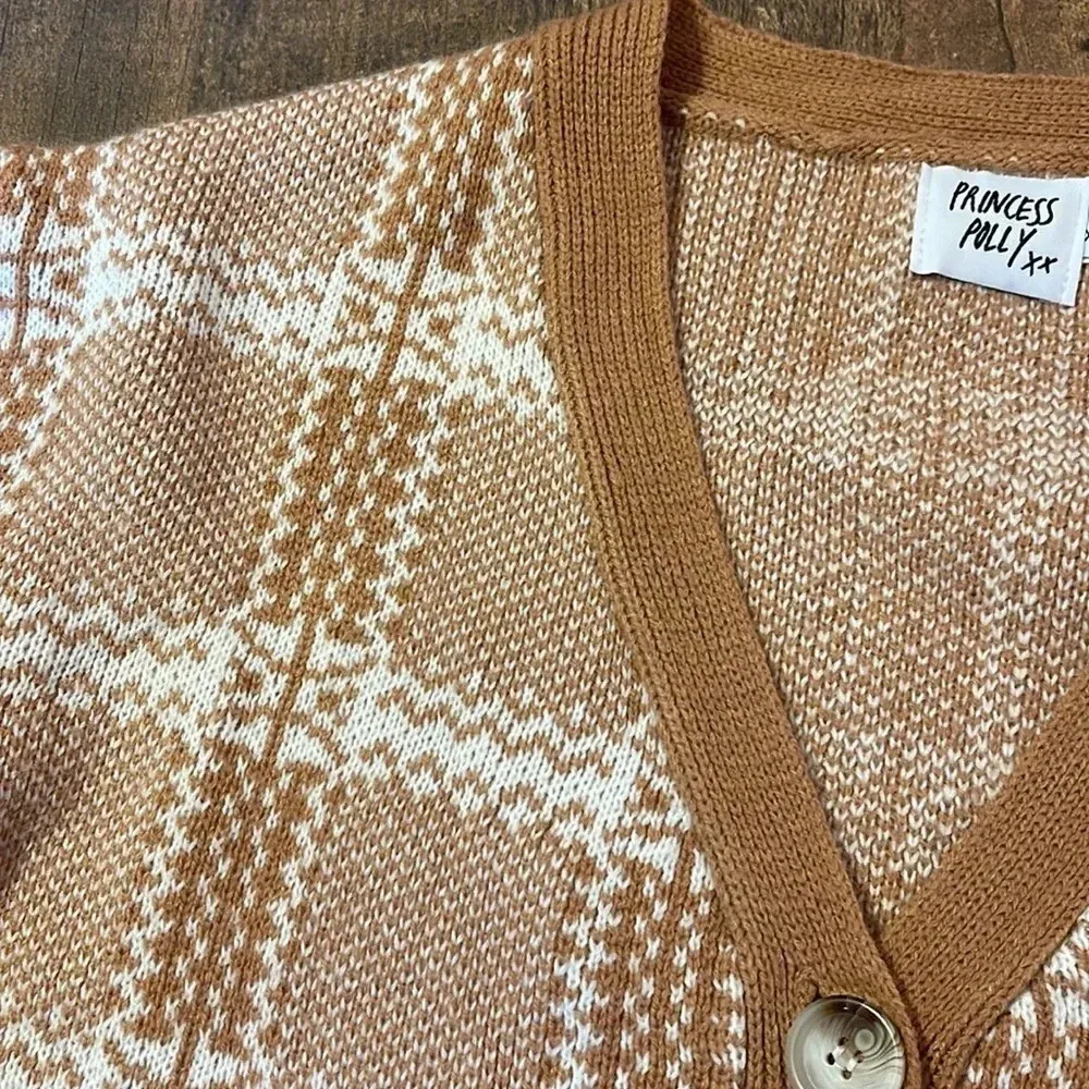 Princess Polly Button Down Plaid Fall Cardigan Xs/s - Image 9