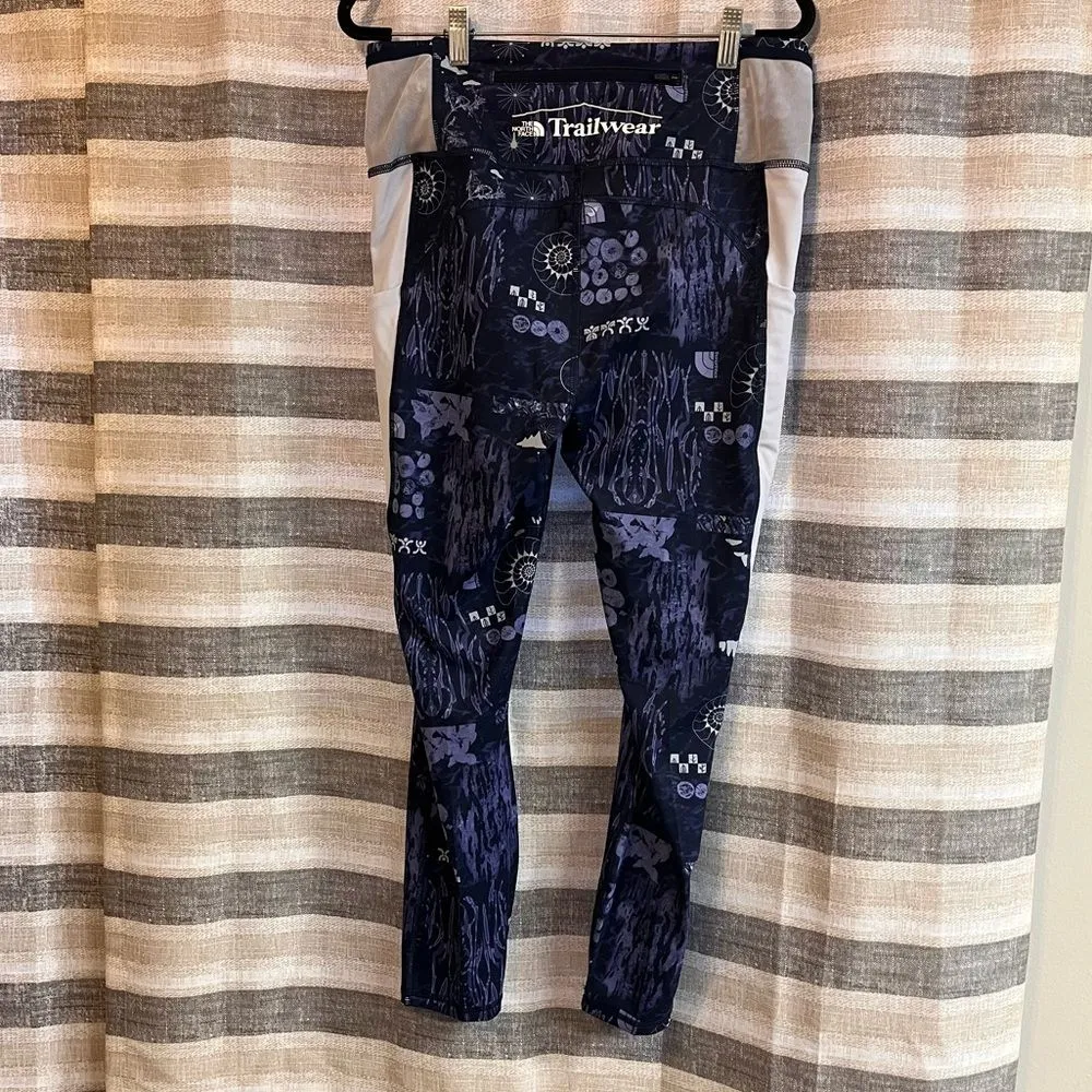 Northface Trailwear‎ Navy 7/8 Length High Rise Leggings Size XL - Image 2