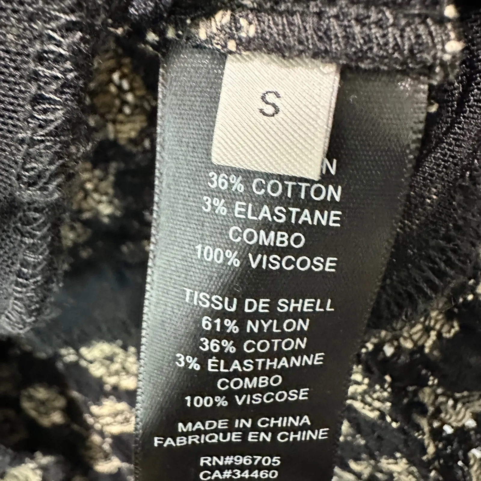 Rebecca Taylor Women Lace Flower Textured Top S Black Floral Peplum Cottagecore - Image 7