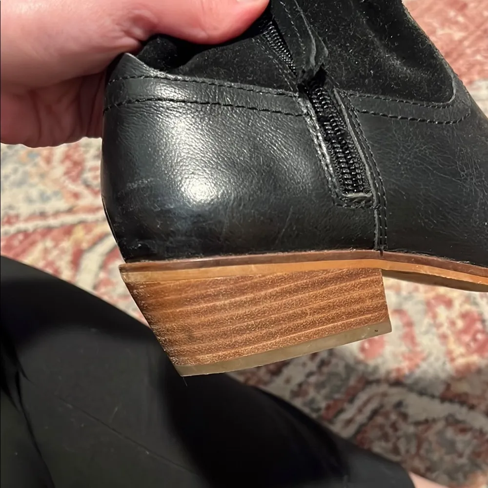 Frye Black Leather Ankle Boots - Image 8