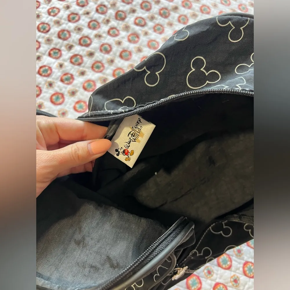 Y2K Walt Disney World 2000s Mickey Mouse Canvas Backpack - Image 4