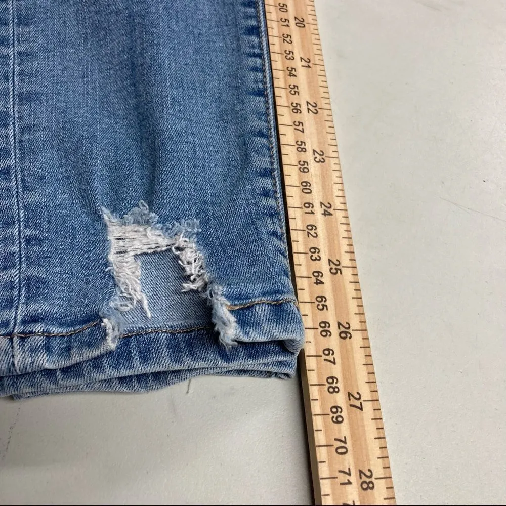 SNEAK PEEK Women’s (Juniors) High Rise Distressed Jeans Size 5 Blue Blue - Image 6