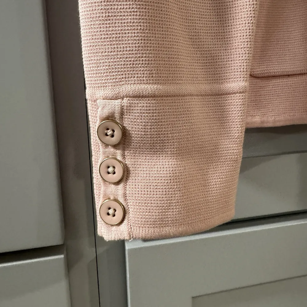 Talbots Pastel Petal Pink Knot Blazer Small Easter Spring Office Church Casual‎ - Image 4