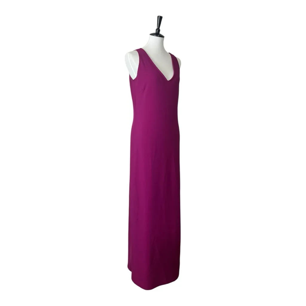 Boston Proper Maxi Dress Beyond Travel V-neck Magenta Pink Women’s Size Medium - Image 3