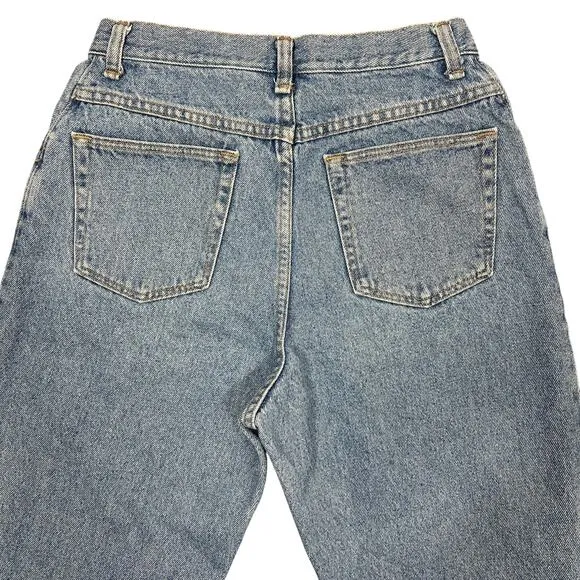 Wrangler Mom Jeans Women's 12P Light Wash High-Rise Tapered Leg Vintage‎ 90s USA - Image 7
