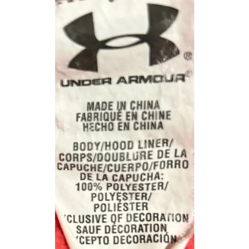 Under Armour Storm Women's Cold Gear Pink‎ Hoodie Camo Logo Size M - Image 4