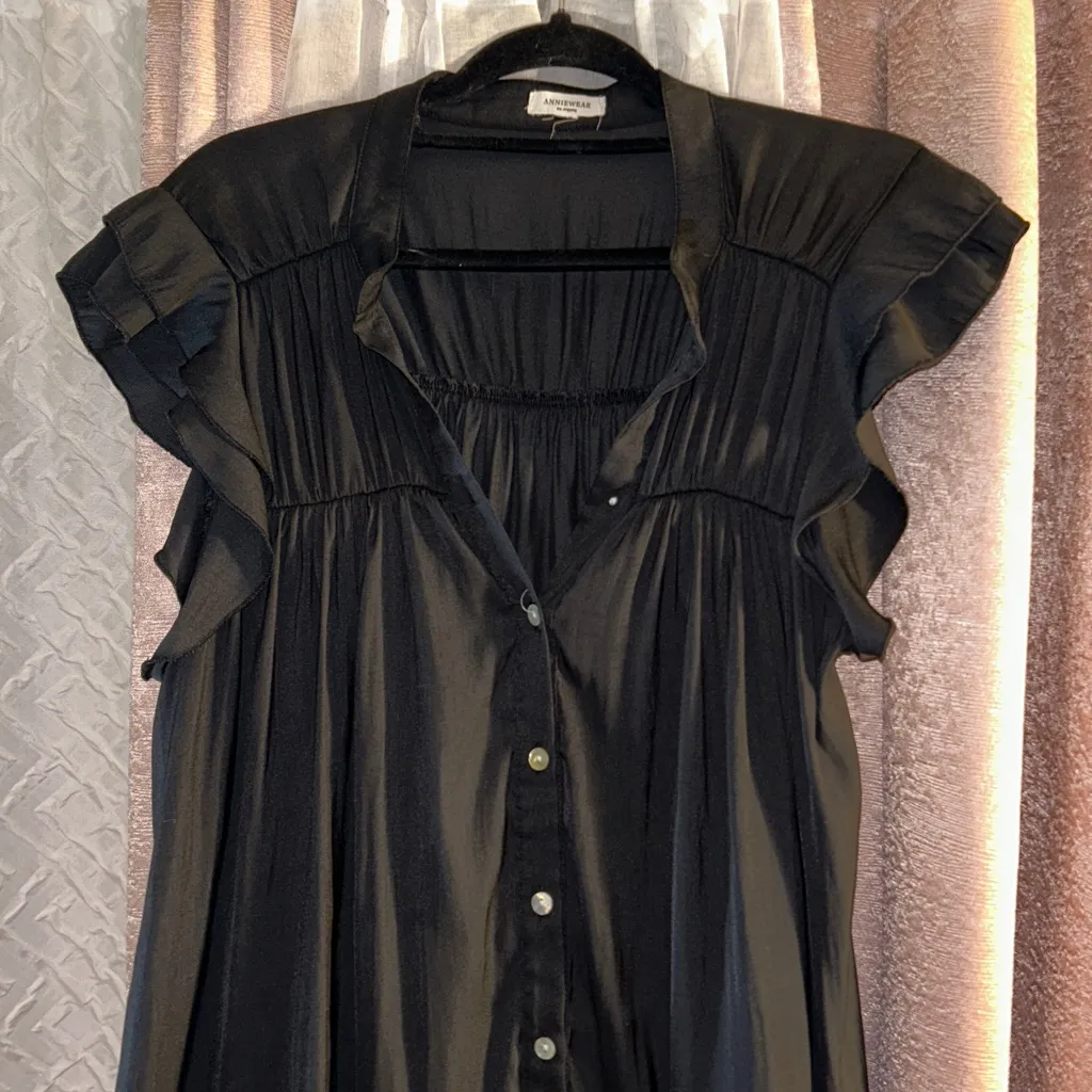 Anniewear Size L Black Blouse Size L - Image 3